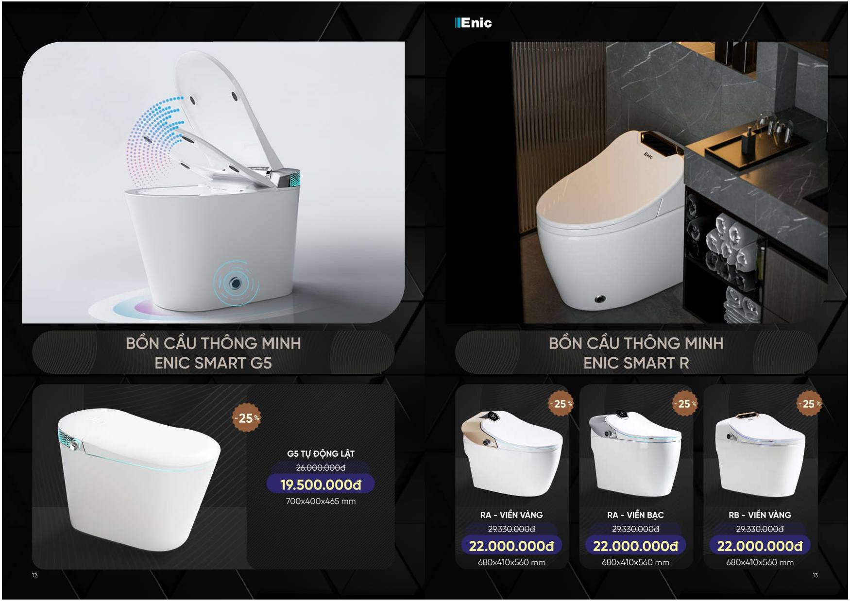 Bảng giá và Catalogue Thiết bị vệ sinh thông minh ENIC /Page 6